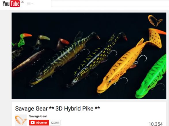 Savage Gear 3D Hybrid Pike Spare Tail Kit Pike 17cm 